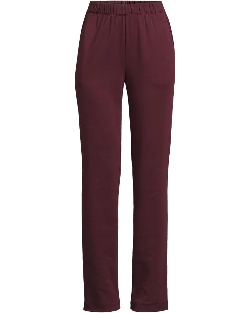 Lands' End Straight Fit Freizeithose SPORT KNIT, Damen, Größe plus, Rot, Baumwolle, by Rot