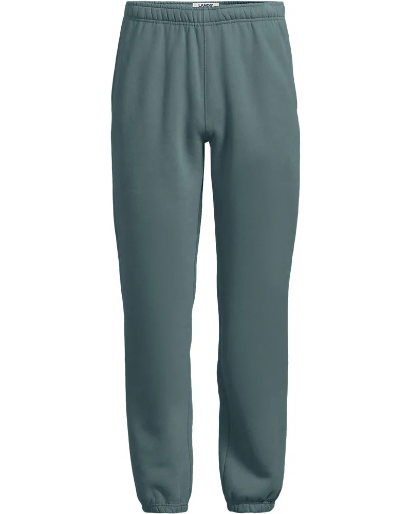 Lands' End Serious Sweats Jogginghose, Herren, Größe regular, Grün, Baumwoll-Mischung/Polyester-Mischung, by Grün