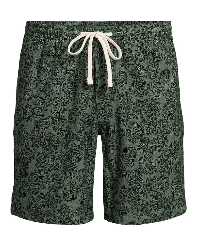Lands' End Chino-Shorts mit Dehnbund, Herren, Größe regular, Grün, Elasthan/Baumwoll-Mischung, by Grün