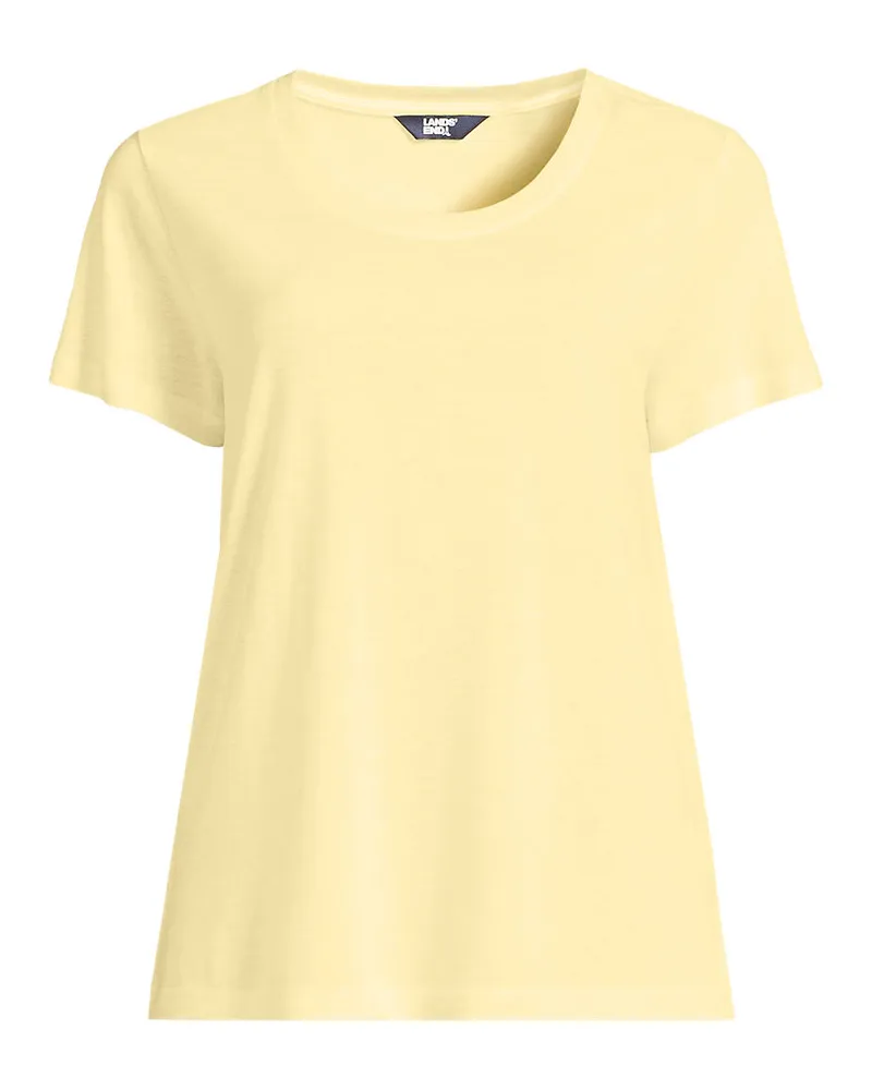 Lands' End Shirt aus Leinenmix, Damen, GrÃ¶ÃŸe regular, Gelb, by Gelb