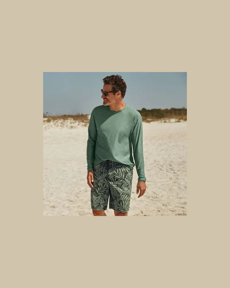Lands' End Badeshorts mit Hydroliner, 23 cm, Herren, Größe:60 regular, Grün, by Grün