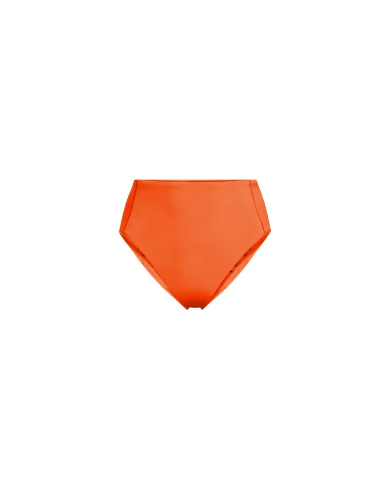Lands' End Komfort-Bikinihose mit hohem Beinausschnitt, High Waist, Damen, Größe regular, Orange, by Orange
