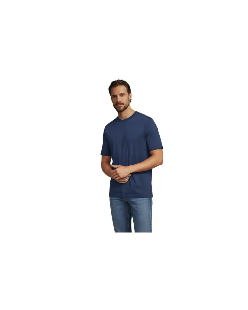 Lands' End Super-T Kurzarm-Shirt, Classic Fit, Herren, Größe:60 tall, Blau, Baumwolle, by Blau