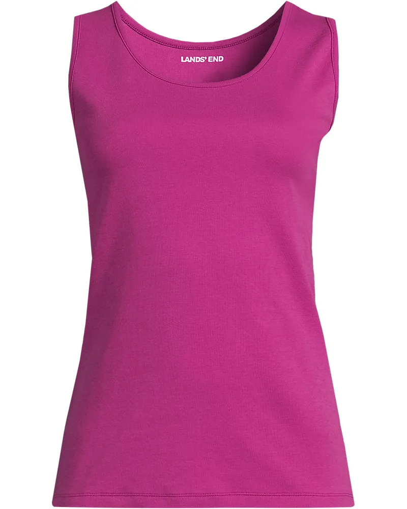 Lands' End Baumwoll-Top, Damen, Größe petite, Pink, Baumwolle, by Pink