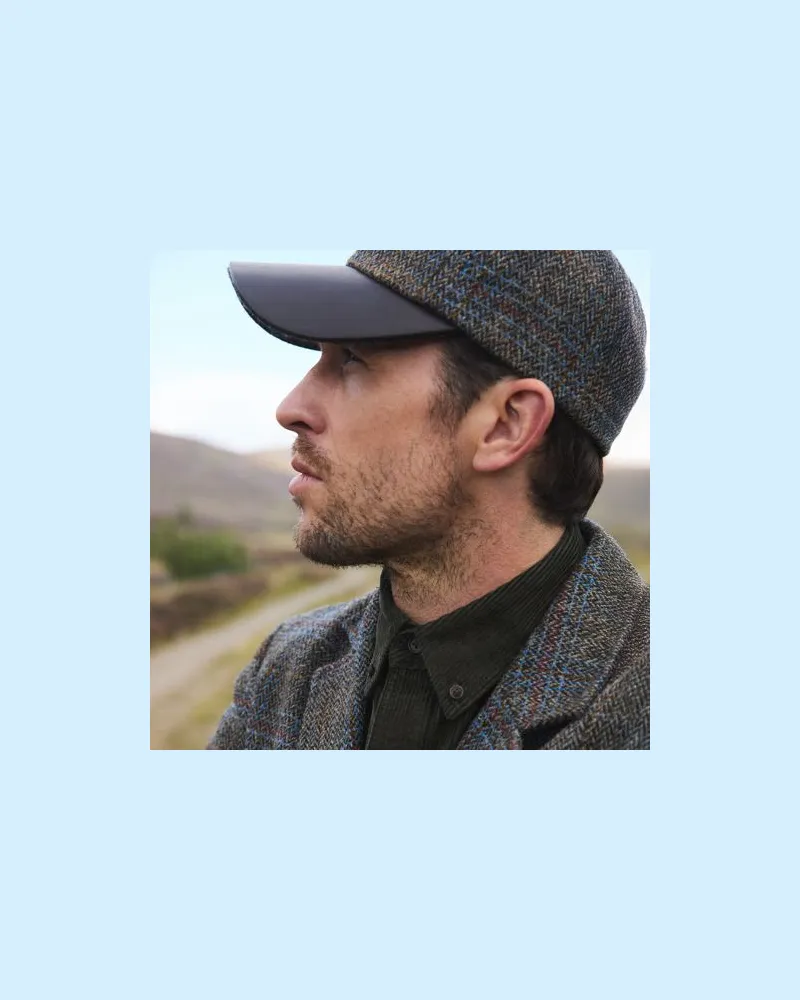 Lands' End Harris Tweed Baseball-Kappe, Damen, Größe:null regular, Braun, Wolle, by Braun