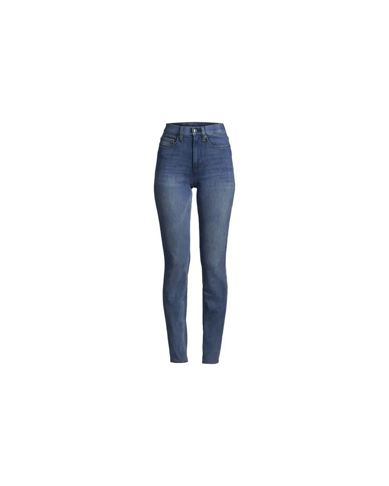 Lands' End Lift & Form Jeans Skinny Fit, High Waist, in Indigo, Damen, Größe regular, Blau, Baumwolle/Polyester-Mischung, by Blau