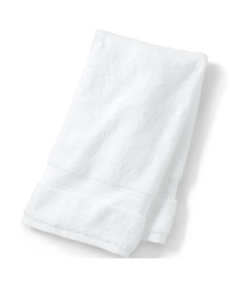 Lands' End Supima Handtuch, Herren, Größe:null regular, Weiß, Baumwolle, by Weiß