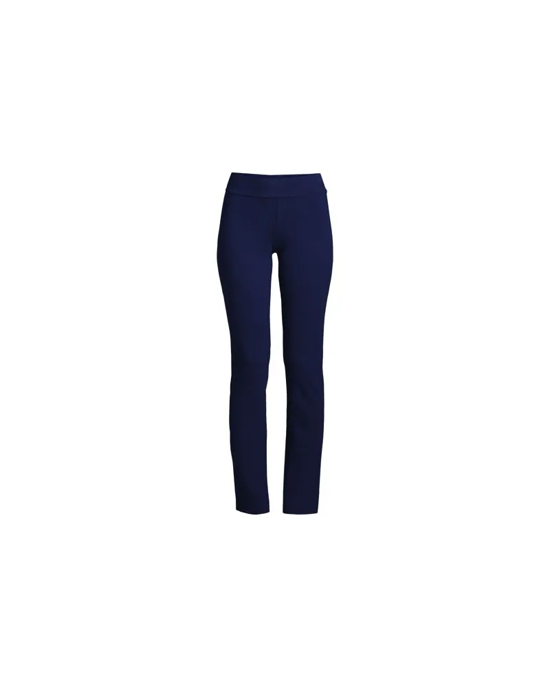 Lands' End Schmale Starfish Jersey-Freizeithose, Damen, Größe plus, Blau, Elasthan/Baumwoll-Mischung, by Blau