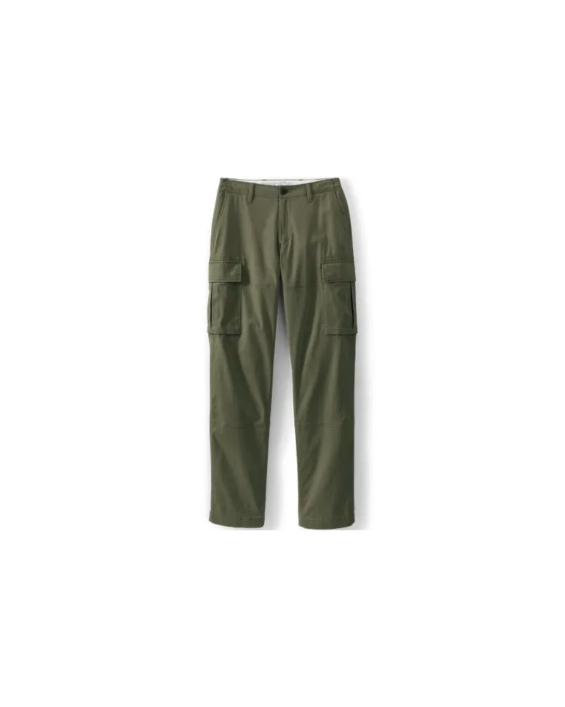 Lands' End Classic Fit Cargohose, Herren, Größe regular, Grün, Baumwoll-Mischung, by Grün
