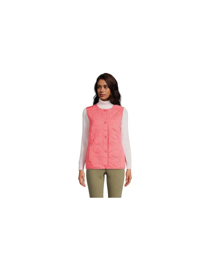 Lands' End PrimaLoft Steppweste, Damen, Größe:32-34 regular, Pink, by Pink