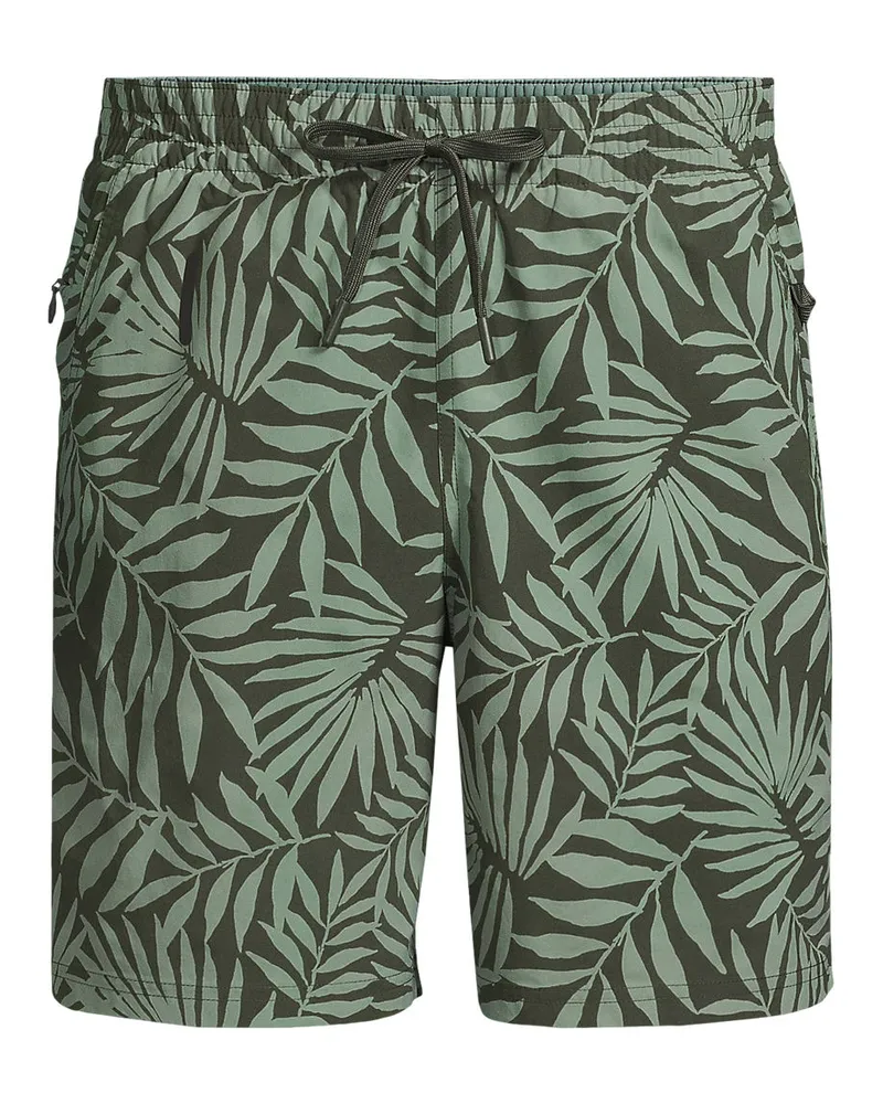Lands' End Badeshorts mit Hydroliner, 18 cm, Herren, Größe regular, Grün, by Grün