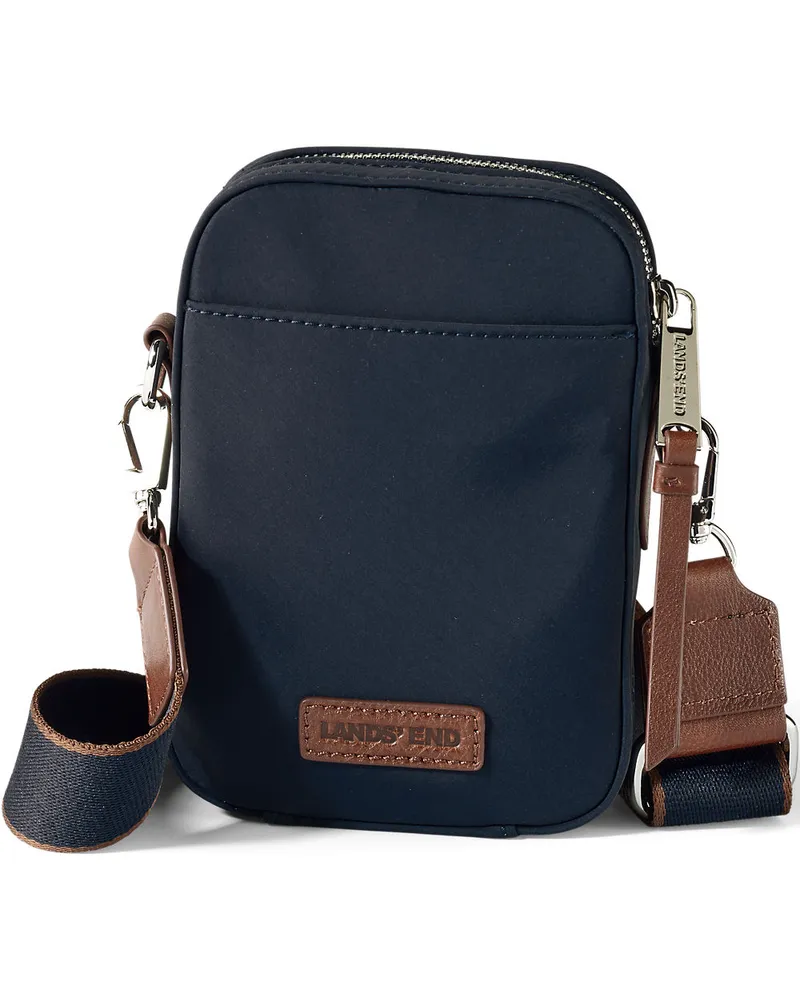 Lands' End Handytasche zum Umhängen, Damen, Größe:null regular, Blau, by Blau
