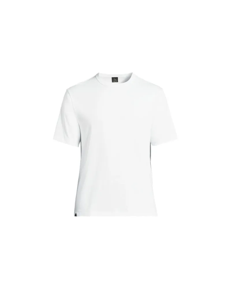 Lands' End Supima-Shirt '63 aus Interlock-Baumwolle, Herren, Größe tall, Weiß, Baumwolle, by Weiß