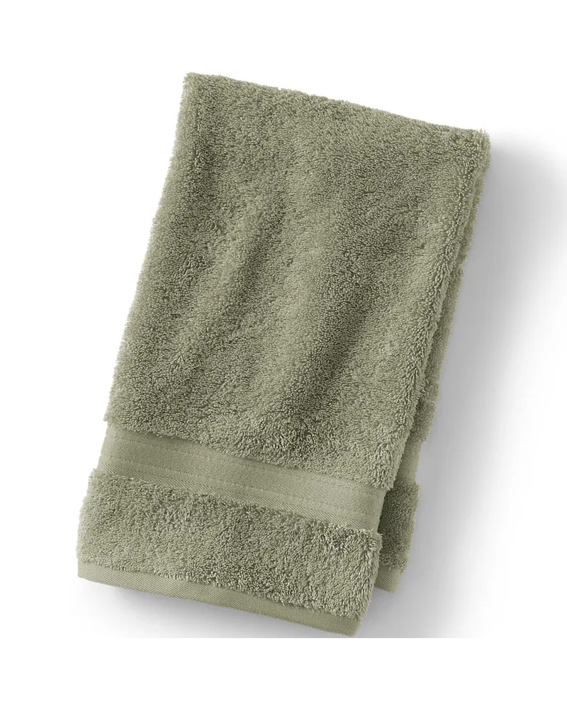 Lands' End Supima Handtuch, Herren, Größe:null regular, Grün, Baumwolle, by Grün