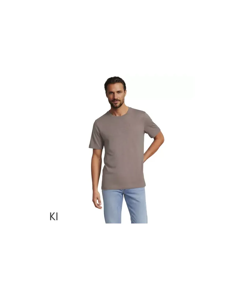 Lands' End Super-T Kurzarm-Shirt, Classic Fit, Herren, Größe regular, Braun, Baumwolle, by Braun