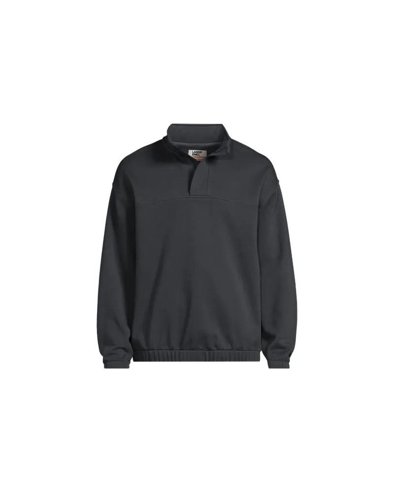 Lands' End Sweatshirt mit Zipper, Herren, Größe:44-46 regular, Grau, Baumwolle, by Grau