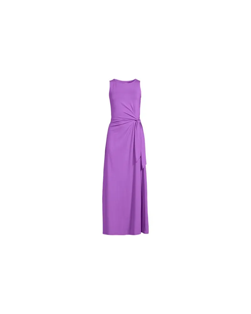 Lands' End Maxikleid aus Baumwolle/Modal mit Bindeband, Damen, Größe:32-34 regular, Pink, Elasthan/Baumwoll-Mischung/Synthetic-blend, by Pink