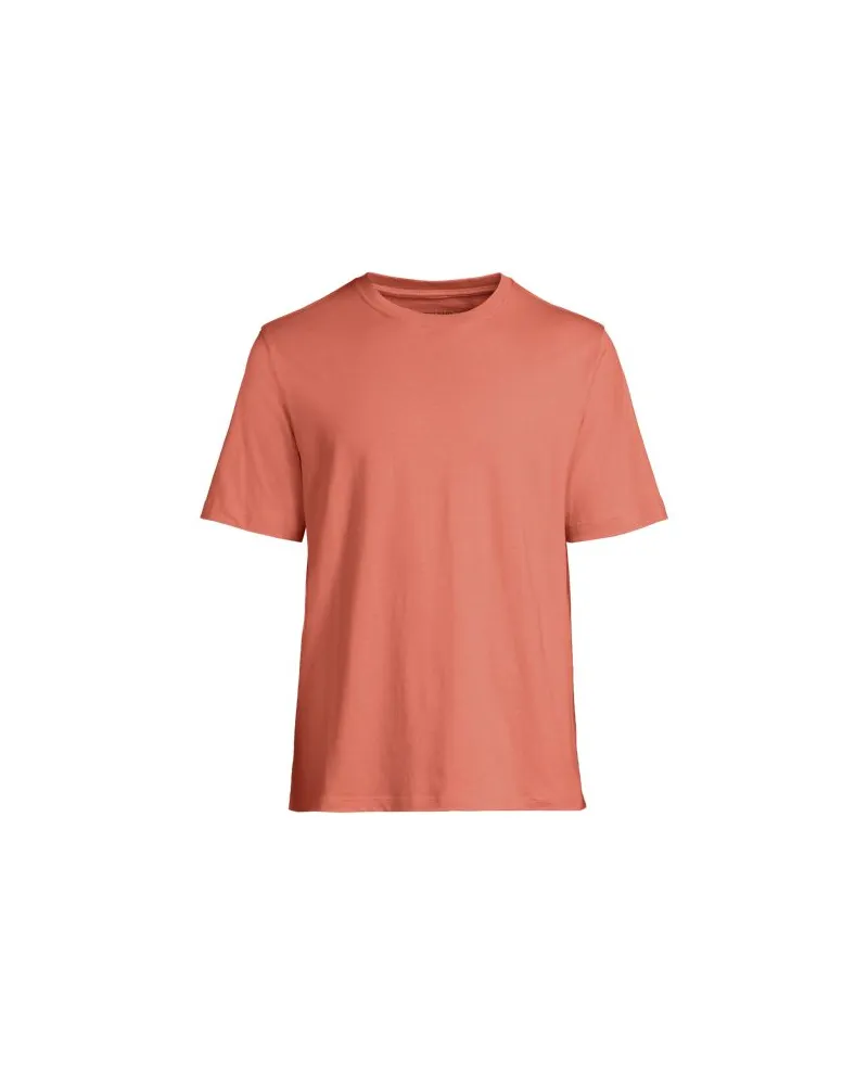 Lands' End Super-T Kurzarm-Shirt, Classic Fit, Herren, Größe:60 regular, Rot, Baumwolle, by Rot