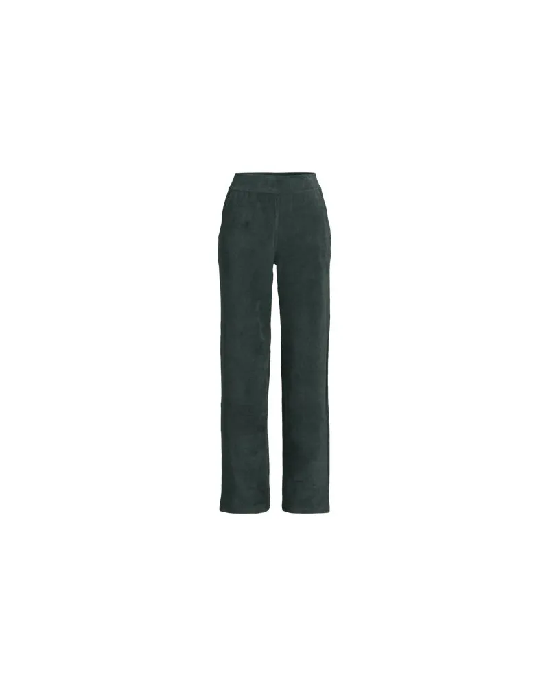 Lands' End Strickcord-Hose Straight Fit, Damen, Größe:40-42 regular, Grün, Elasthan/Baumwoll-Mischung/Polyester-Mischung, by Grün