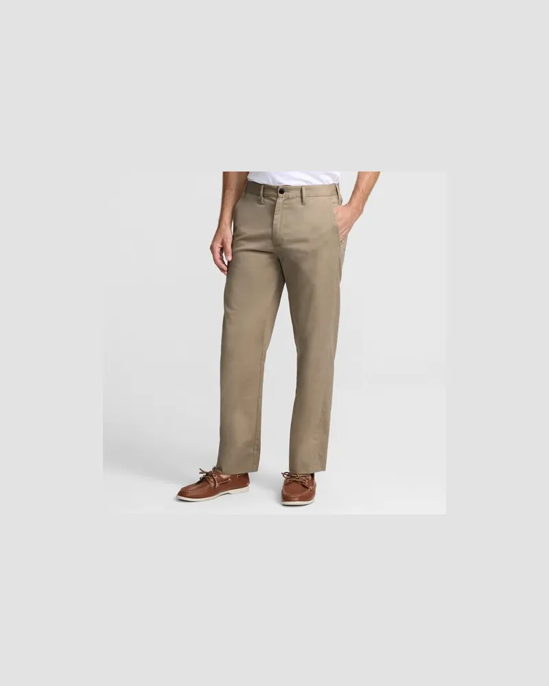 Lands' End Classic Fit Chinohose TRAVEL, Herren, Größe regular, Beige, Baumwoll-Mischung/Polyester-Mischung, by Beige