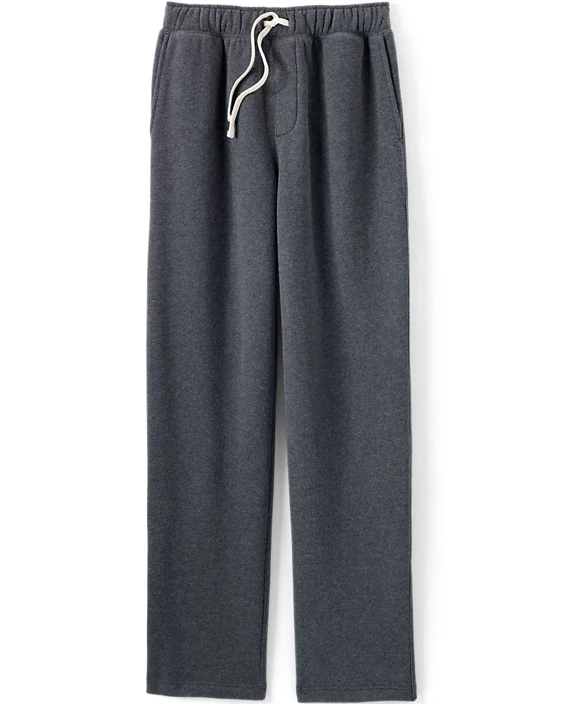 Lands' End Serious Sweats Jogginghose, Herren, Größe regular, Schwarz, Baumwoll-Mischung/Polyester-Mischung, by Schwarz