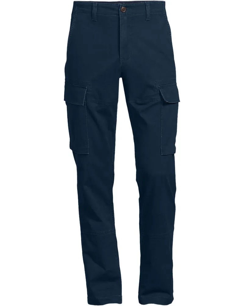 Lands' End Cargo-Chino mit Stretch, Straight Fit, Herren, Größe regular, Blau, by Blau