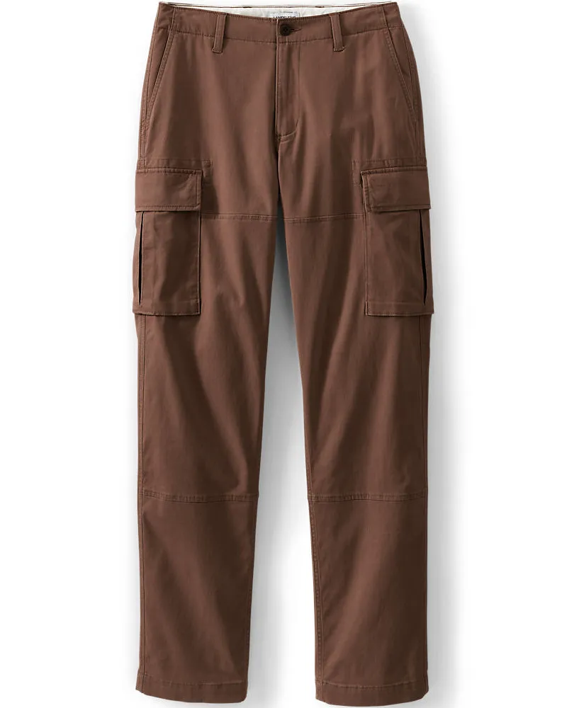 Lands' End Classic Fit Cargohose, Herren, Größe regular, Braun, Baumwoll-Mischung, by Braun