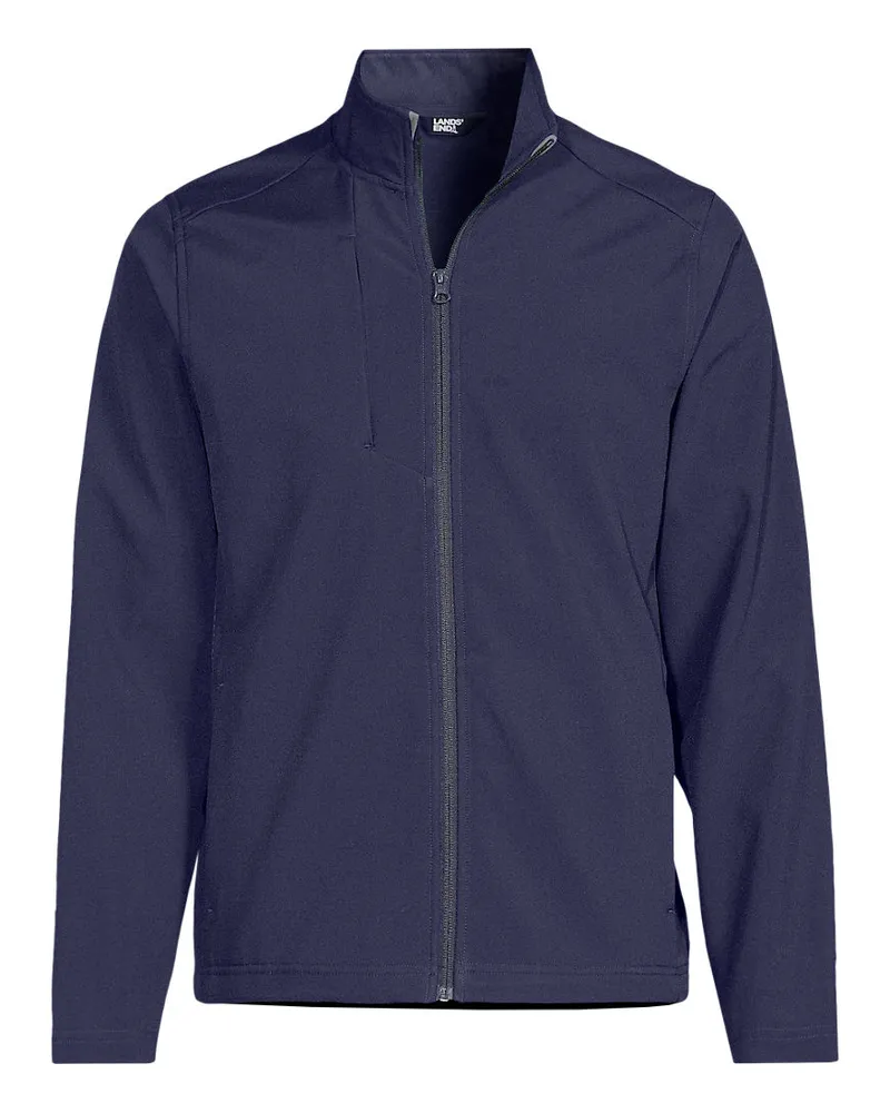 Lands' End Softshell-Jacke, Herren, Größe regular, Blau, Polyester, by Blau