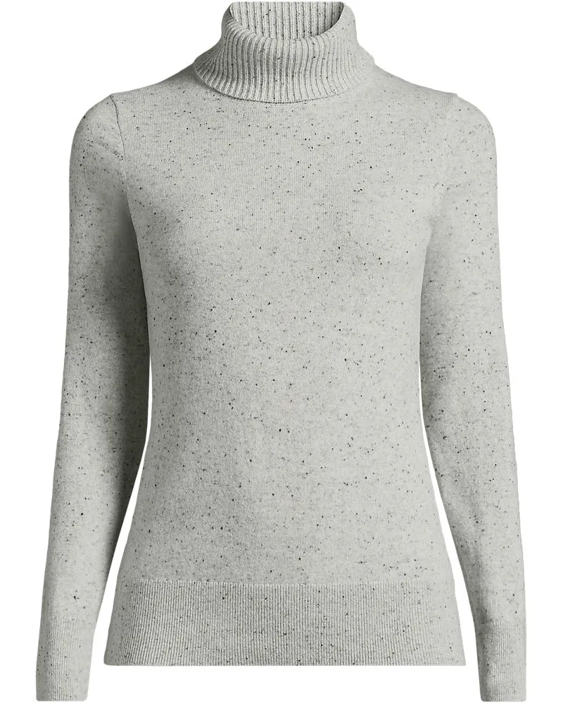 Lands' End Rollkragen-Pullover aus Kaschmir, Damen, Größe plus, Grau, Kaschmir, by Grau