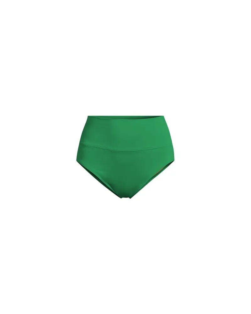 Lands' End Bikinihose zum Umschlagen, High Waist,, Damen, Größe plus, Grün, Elasthan/Nylon-Mischung, by Grün
