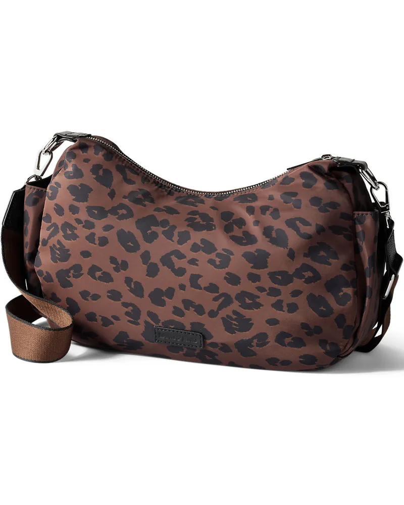 Lands' End Umhängetasche aus Nylon, Damen, Größe:null regular, Braun, by Braun