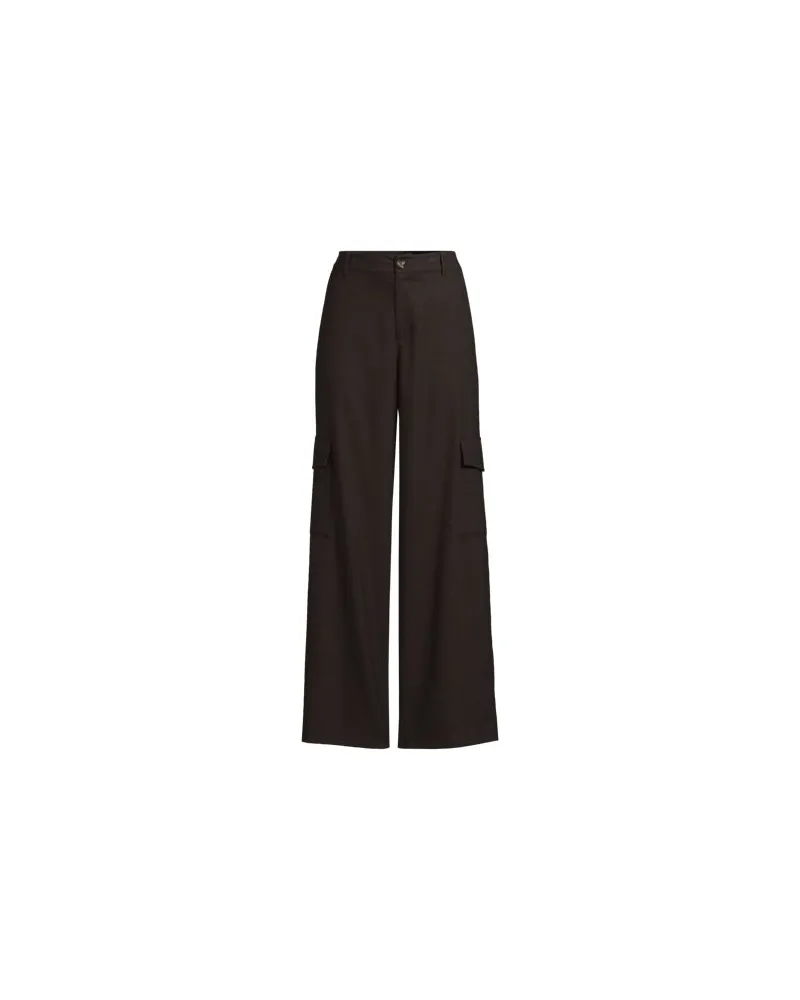 Lands' End Cargohose aus weichem Twill, Damen, Größe:44-46 regular, Braun, Viskose/Polyester-Mischung, by Braun