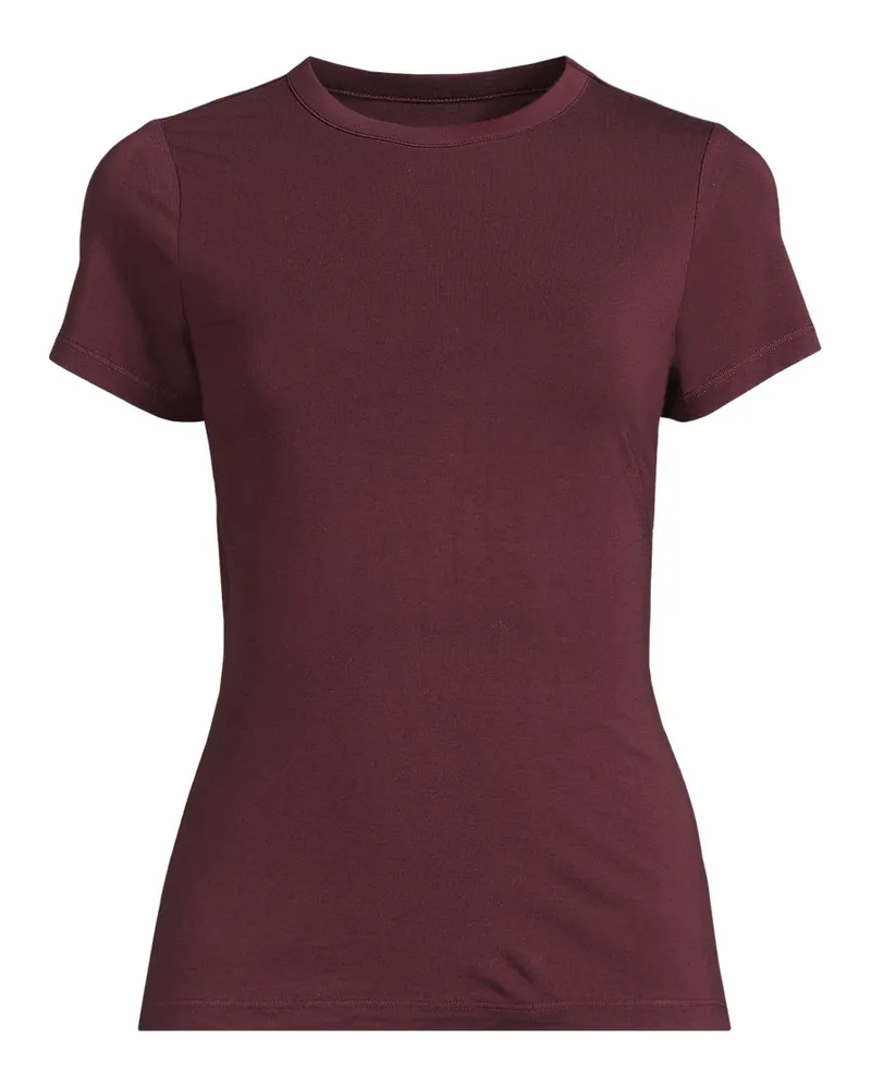 Lands' End Kühlendes Rundhals-Shirt, Damen, Größe regular, Rot, Elasthan/Viskose-Mischung, by Rot