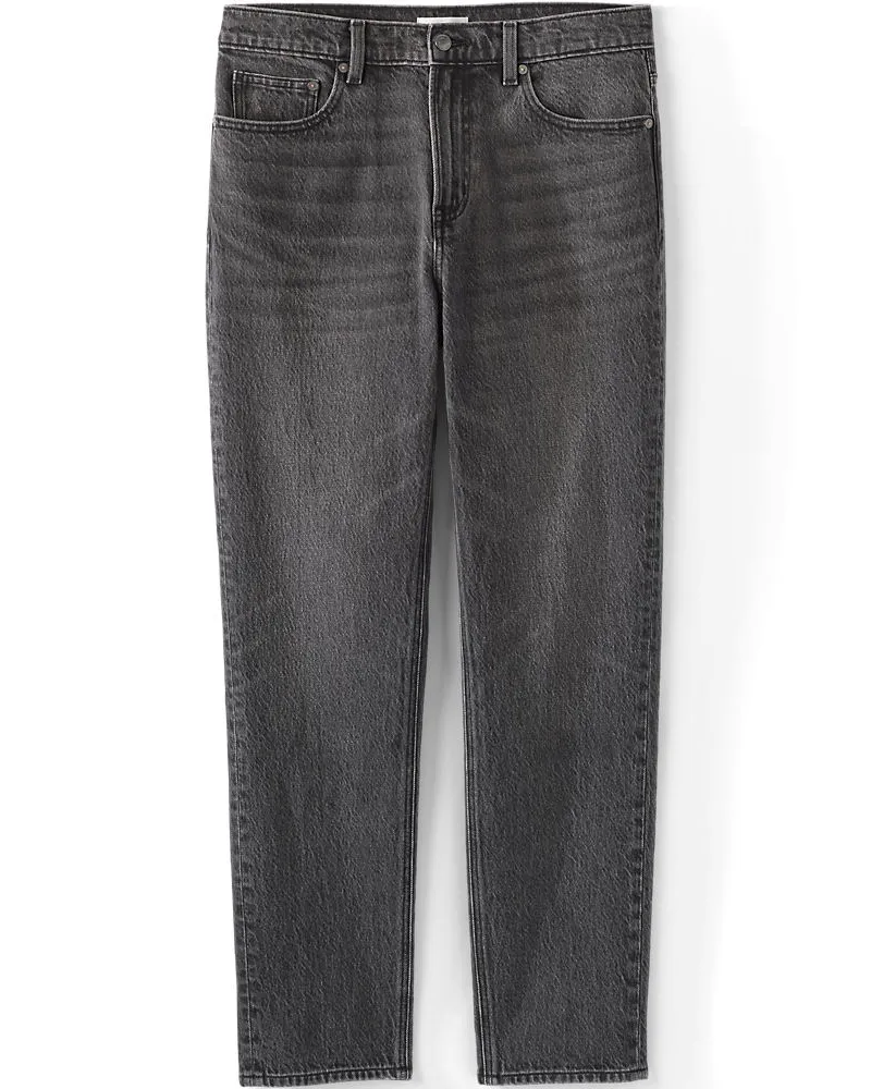 Lands' End Slim Fit Stretch-Denim Jeans Schwarz, Herren, Größe regular, Schwarz, Baumwoll-Mischung, by Schwarz