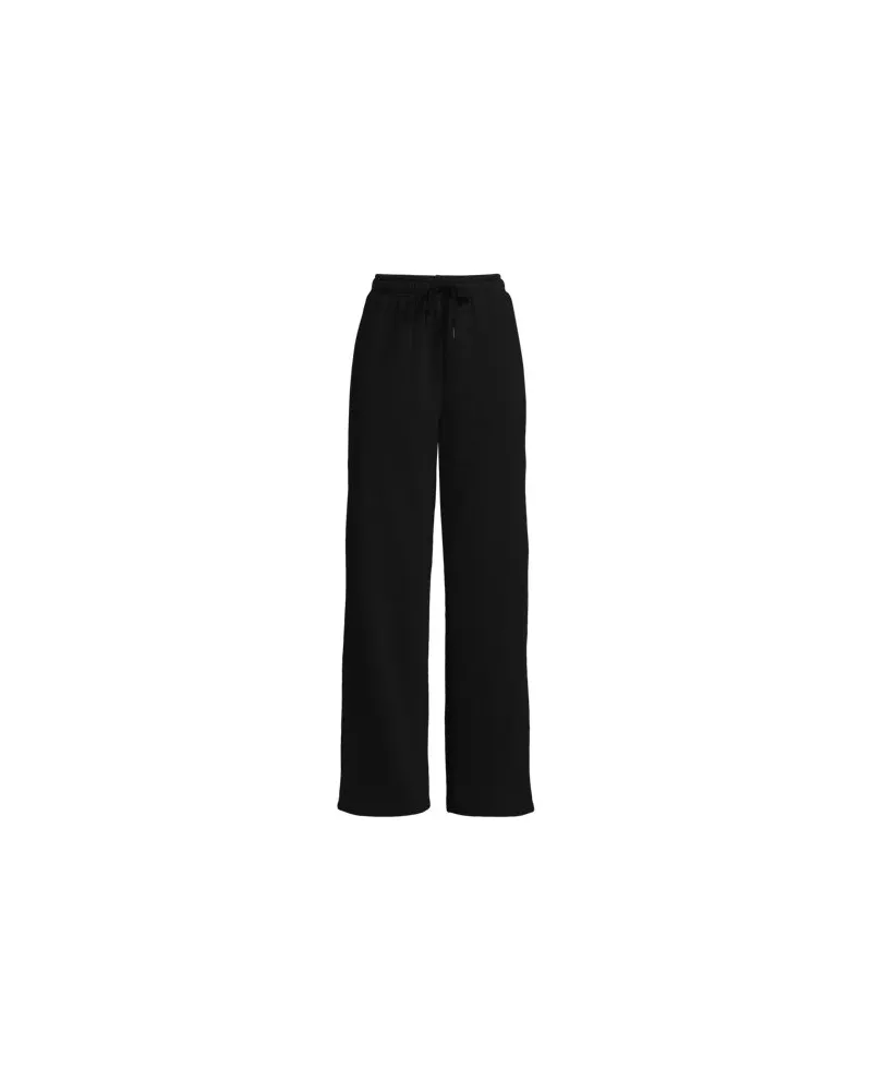 Lands' End Jogginghose mit geradem Bein SERIOUS SWEATS, Damen, Größe regular, Schwarz, Baumwoll-Mischung/Polyester-Mischung, by Schwarz