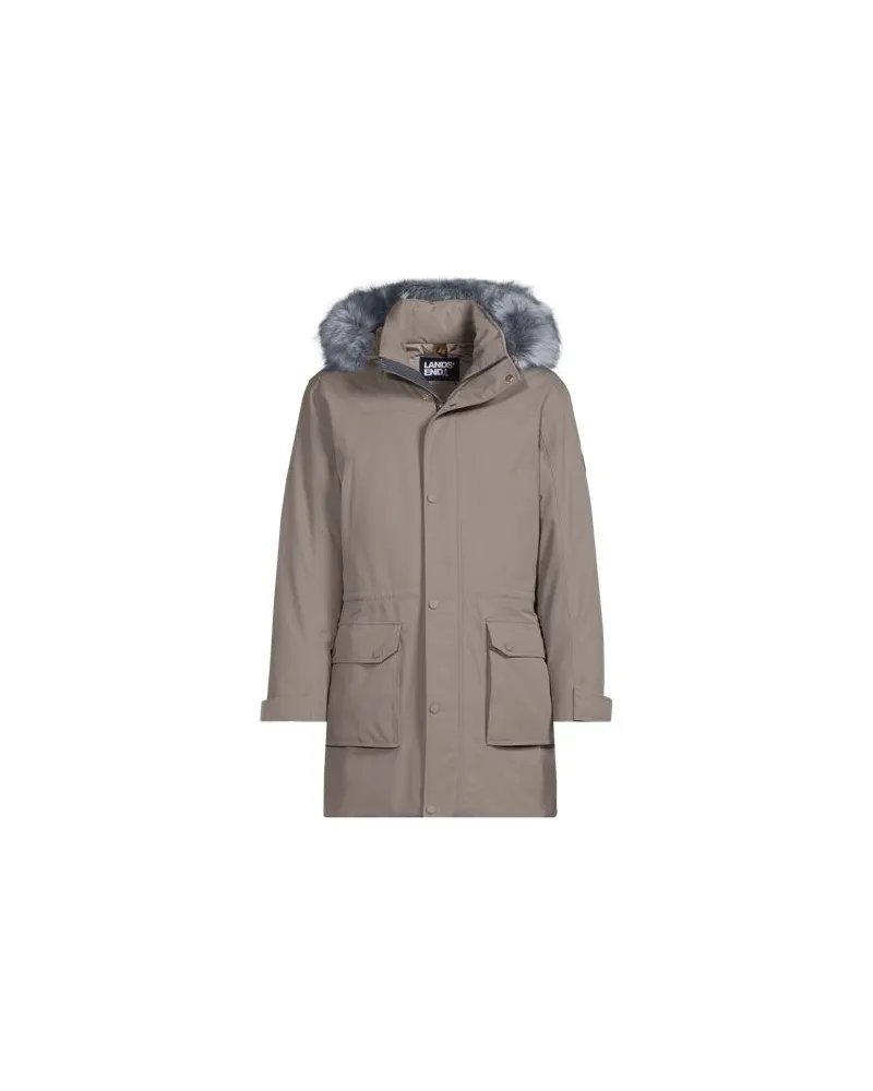 Lands' End EXPEDITION Parka, Herren, Größe:48-50 regular, Beige, Polyester, by Beige