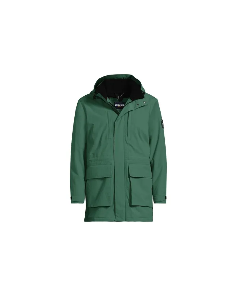 Lands' End Wasserdichter, isolierter Squall-Parka, Herren, Größe:44-46 regular, Grün, Nylon, by Grün