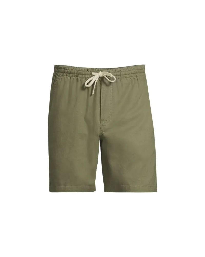 Lands' End Chino-Shorts mit Dehnbund, Herren, Größe:56-58 regular, Grün, Baumwolle/Elasthan/Leinen, by Grün