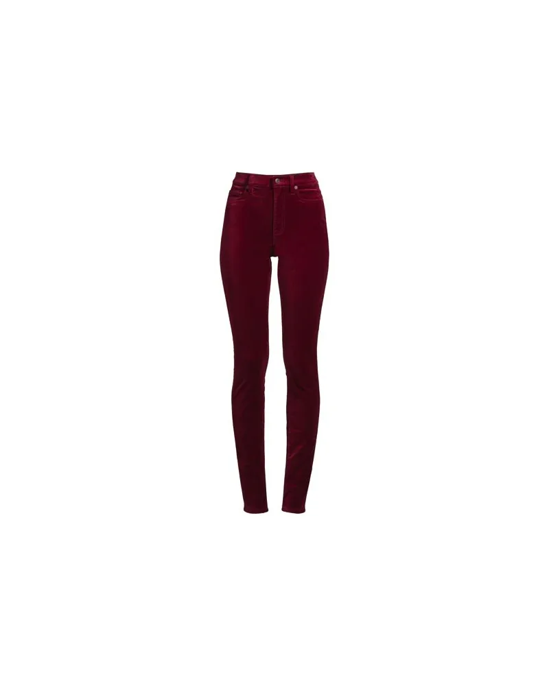 Lands' End Slim Fit Samthose High Waist, Damen, Größe plus, Rot, Baumwoll-Mischung, by Rot