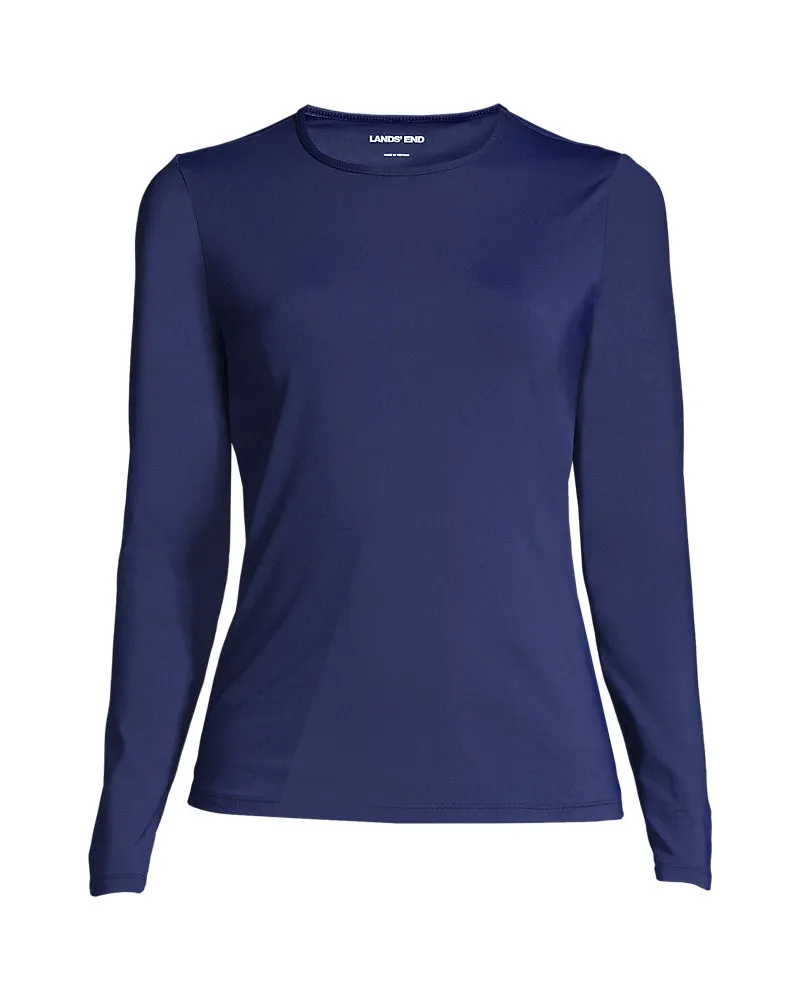 Lands' End Badeshirt, Damen, Größe plus, Blau, Nylon-Mischung, by Blau