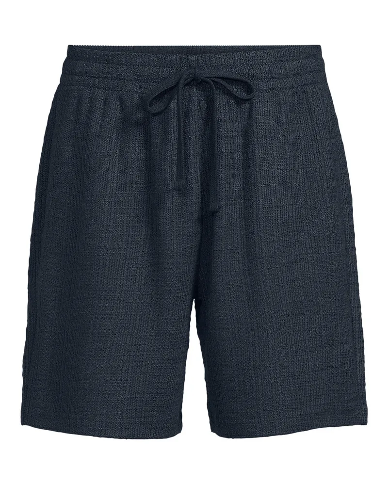 Lands' End Schlupf-Shorts mit Struktur, Herren, Größe regular, Blau, Baumwolle/Polyester, by Blau