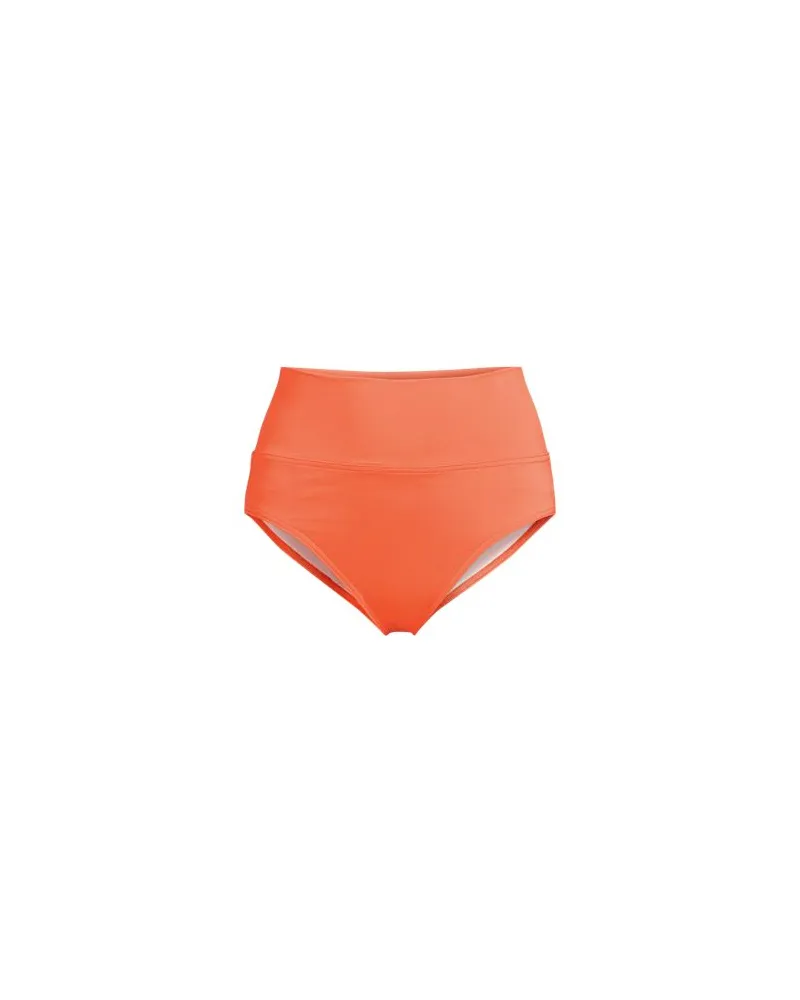 Lands' End Bikinihose zum Umschlagen, High Waist,, Damen, Größe plus, Orange, Elasthan/Nylon-Mischung, by Orange