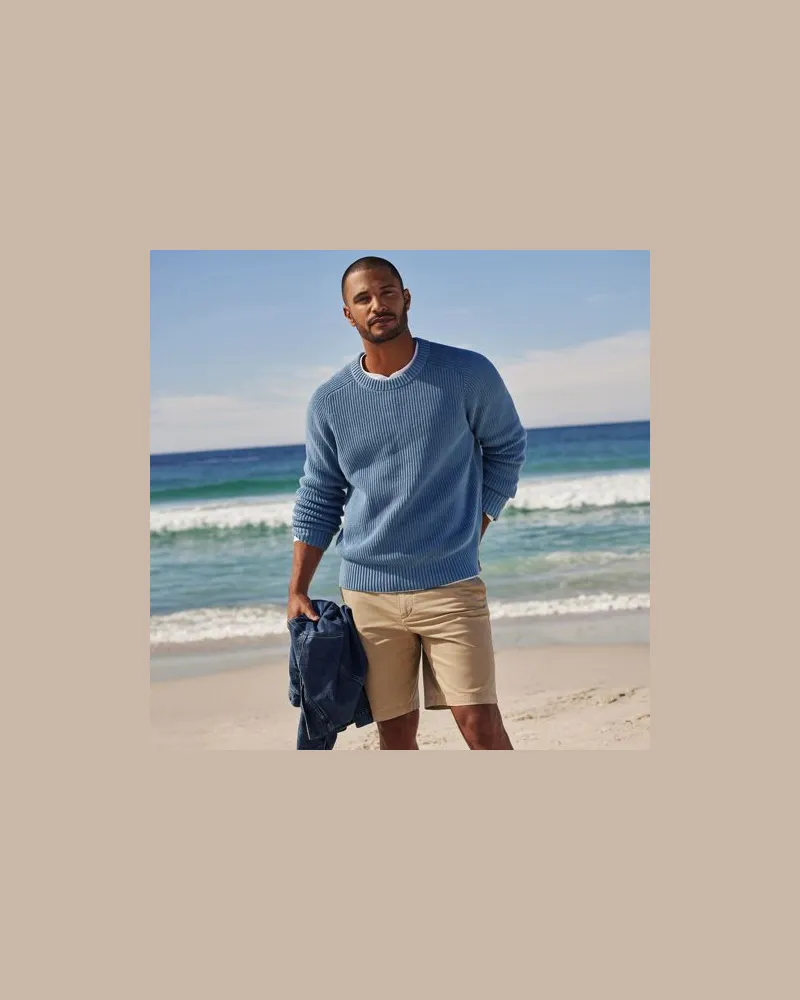 Lands' End Chino-Shorts mit Stretch, Classic Fit, Herren, Größe regular, Beige, Baumwoll-Mischung, by Beige