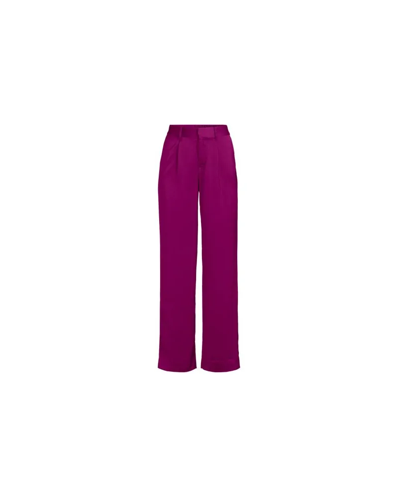 Lands' End Satinhose mit weitem Bein, Damen, Größe petite, Pink, by Pink