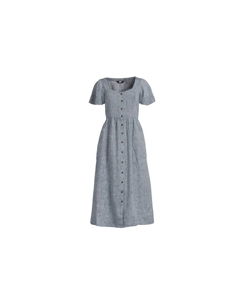Lands' End Leinen-Midikleid, Damen, Größe:40-42 petite, Blau, Leinen, by Blau