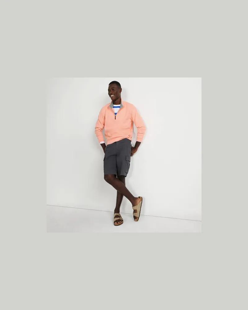 Lands' End Cargo-Shorts mit Stretch, Classic Fit, Herren, Größe regular, Grau, Baumwolle, by Grau