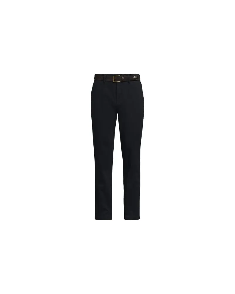 Lands' End Straight Fit Chinos mit Textur, Herren, Größe regular, Schwarz, by Schwarz