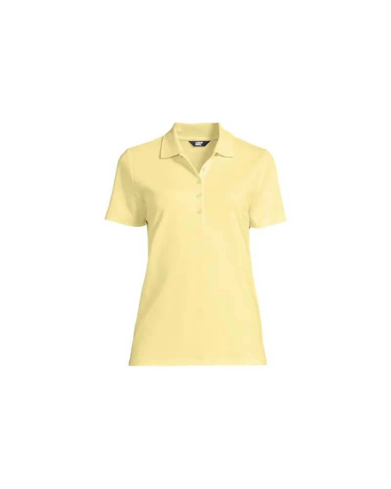 Lands' End Supima® Polo-Shirt, Damen, Größe:32-34 petite, Gelb, Baumwolle, by Gelb