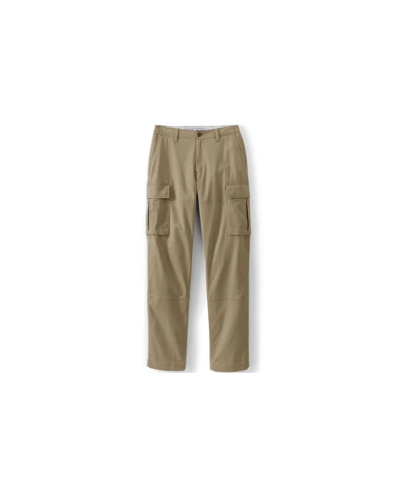 Lands' End Classic Fit Cargohose, Herren, Größe regular, Braun, Baumwoll-Mischung, by Braun