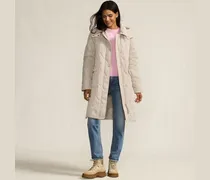 Steppmantel mit Kapuze, Damen, Größe regular, Weiß, Nylon, by